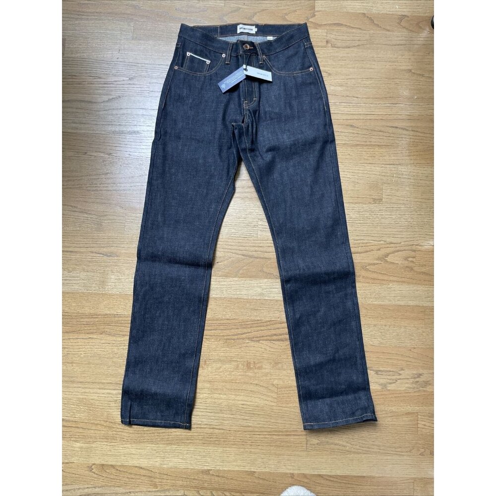 TAYLOR STITCH The Democratic Natural Indigo Selvage Denim Jeans Sz 31x34 $248 - Picture 5 of 13